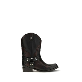 Black Calf Leather Bos Taurus Boots