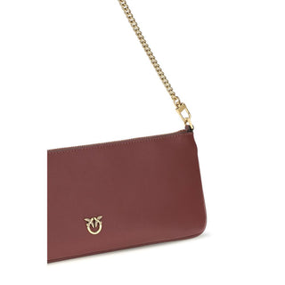 Cartera Bos Taurus de piel de becerro burdeos