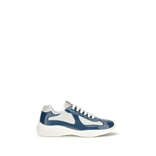 Blue Calf Leather Bos Taurus Athletic Sneakers