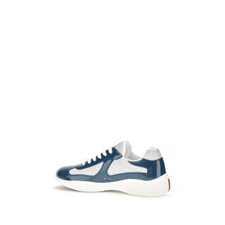 Blue Calf Leather Bos Taurus Athletic Sneakers