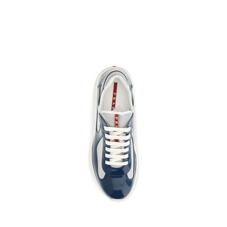 Blue Calf Leather Bos Taurus Athletic Sneakers