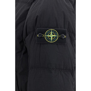 Chaqueta larga de plumón de ganso negra