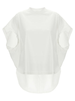 Camiseta de algodón blanca