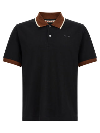 Polo de algodón negro