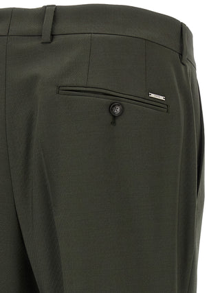 Bicolor Virgin Wool Pants