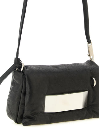 Black Lamb Leather Clutch Bag