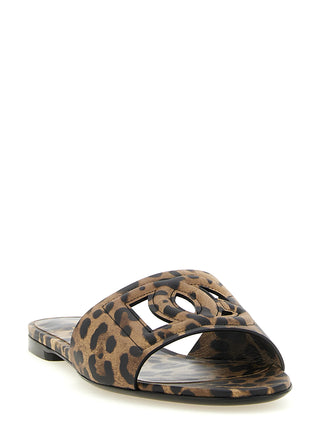 Brown Calfskin Slides