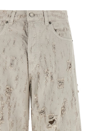 Multicolor Cotton Relaxed Fit Jeans