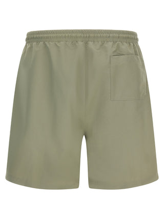 Bicolor Polyester Swim Shorts
