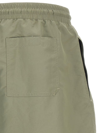 Bicolor Polyester Swim Shorts