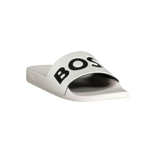 Zapatilla para hombre de poliuretano blanca