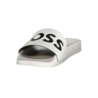 Zapatilla para hombre de poliuretano blanca