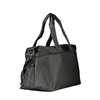 Black Polyurethane Men's Bag