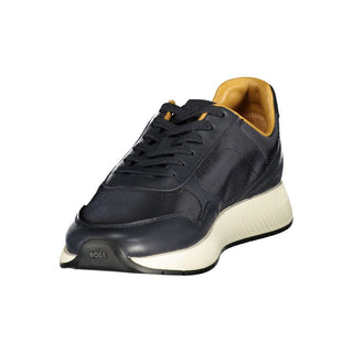 Blue Leather Men's Sneaker
