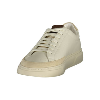 Bianco Pelle Uomo Sneaker