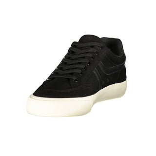 Black Polyurethane Men's Sneaker
