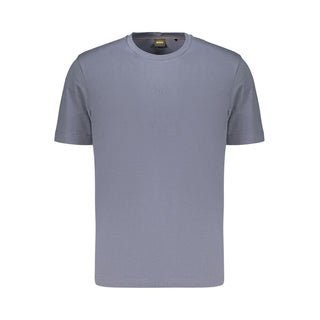Blu Cotton Uomo T-Shirt