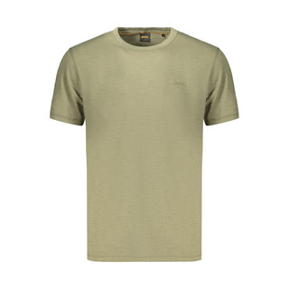 Green Cotton Men's T-Shirt