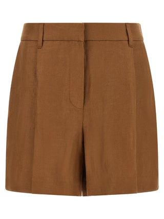 Bermudas marrones de lino