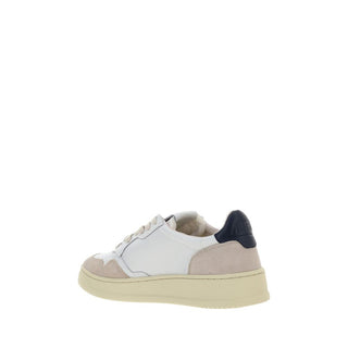 White Calf Leather Bos Taurus Athletic Sneakers