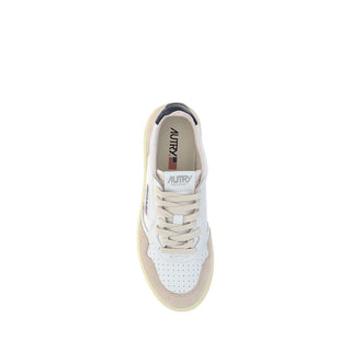 White Calf Leather Bos Taurus Athletic Sneakers