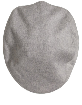 Men Light Grey Cashmere Newsboy Cabbie Cap Hat
