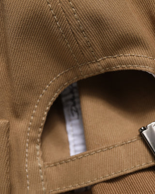 Men Khaki Cotton Docker Capello Brimless Hat