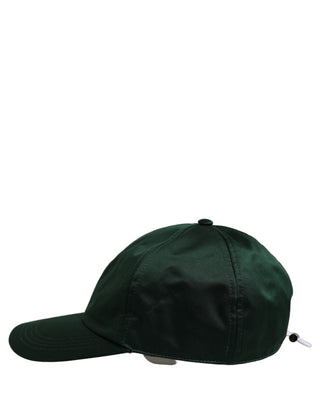 Men Deep Green Cotton Baseball Cap 6 Panels Hat