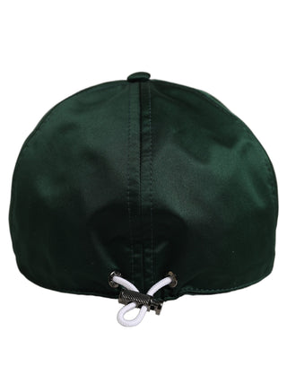 Men Deep Green Cotton Baseball Cap 6 Panels Hat
