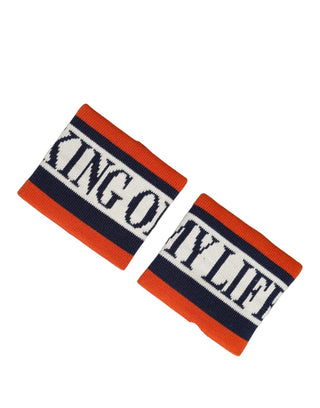 Set Multicolor Striped Cotton "King Of My Life" Wristband