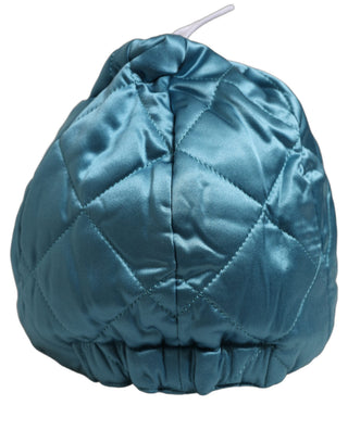 Men Teal Polyester Quilted Baseball Cap Hat