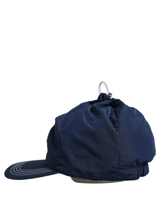 Men Navy Blue Polyester Baseball Capello Hat