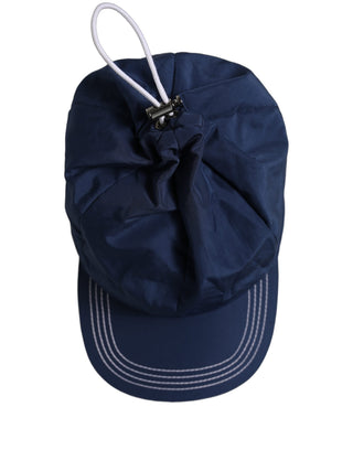Men Navy Blue Polyester Baseball Capello Hat