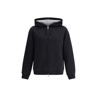 Black Cotton Sweatshirt