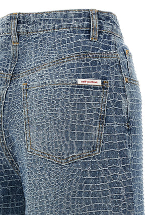 Blue Cotton Jeans Denim