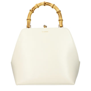 Beige Leather Handbag