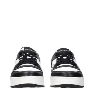 Black Leather Sneakers