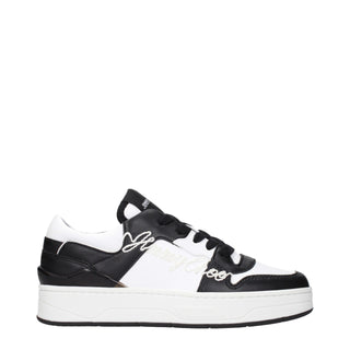 Black Leather Low Top Sneakers