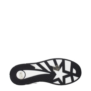 Black Leather Low Top Sneakers