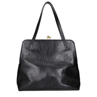 Black Leather Shoulder Bag