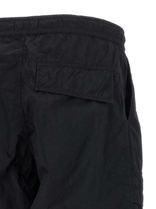 Black Polyamide Cargo Pants