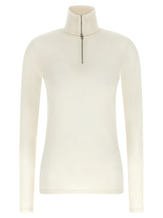 White Polyester Cardigan
