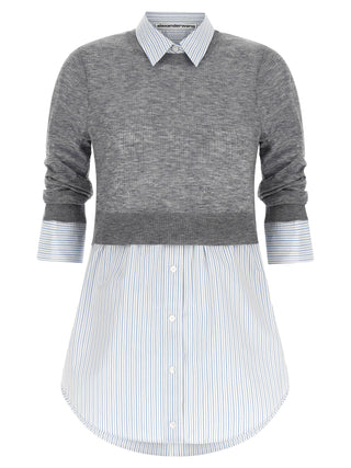 Gray Wool Blouse