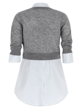 Gray Wool Blouse