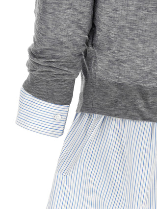 Gray Wool Blouse