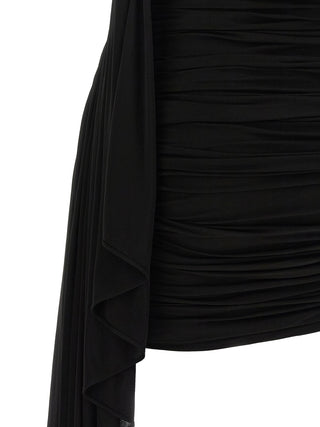 Black Copper Short Dress