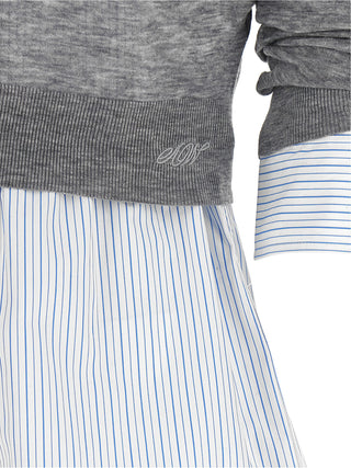 Gray Wool Blouse