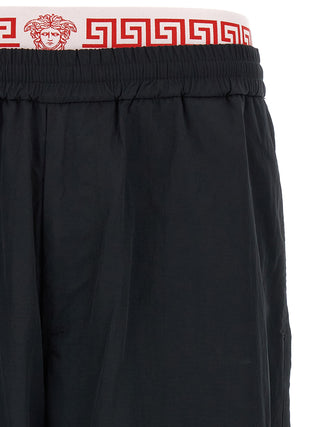 Black Polyamide Joggers (Workout Pants)