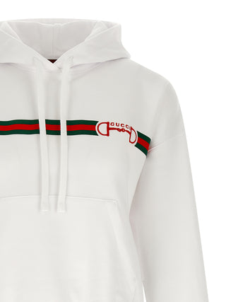 White Cotton Hoodie