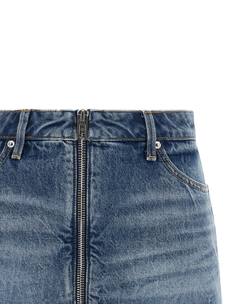 Blue Cotton Bermuda Shorts
